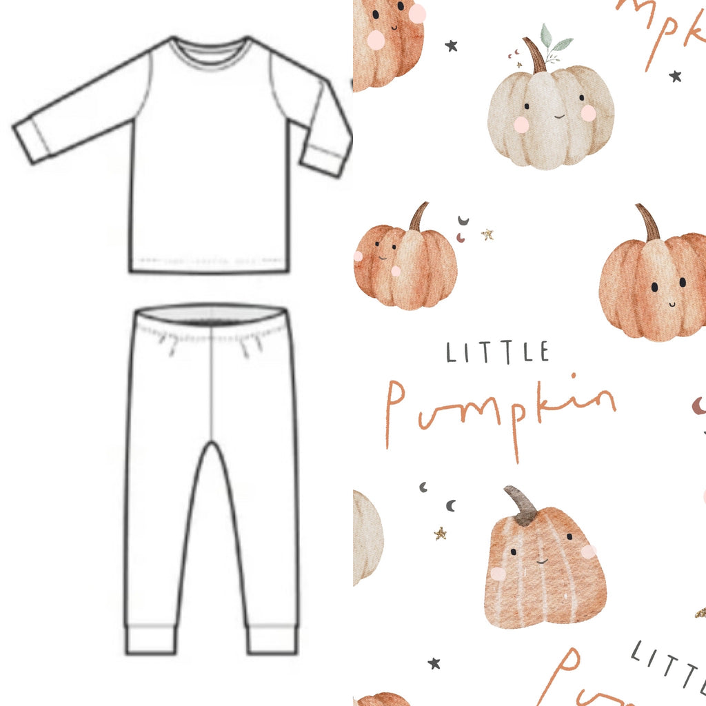 Little pumpkin toddler pyjamas Sue and Samuel
