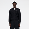New Balance New Balance Stacked Logo French Terry FZ Hoodie - black