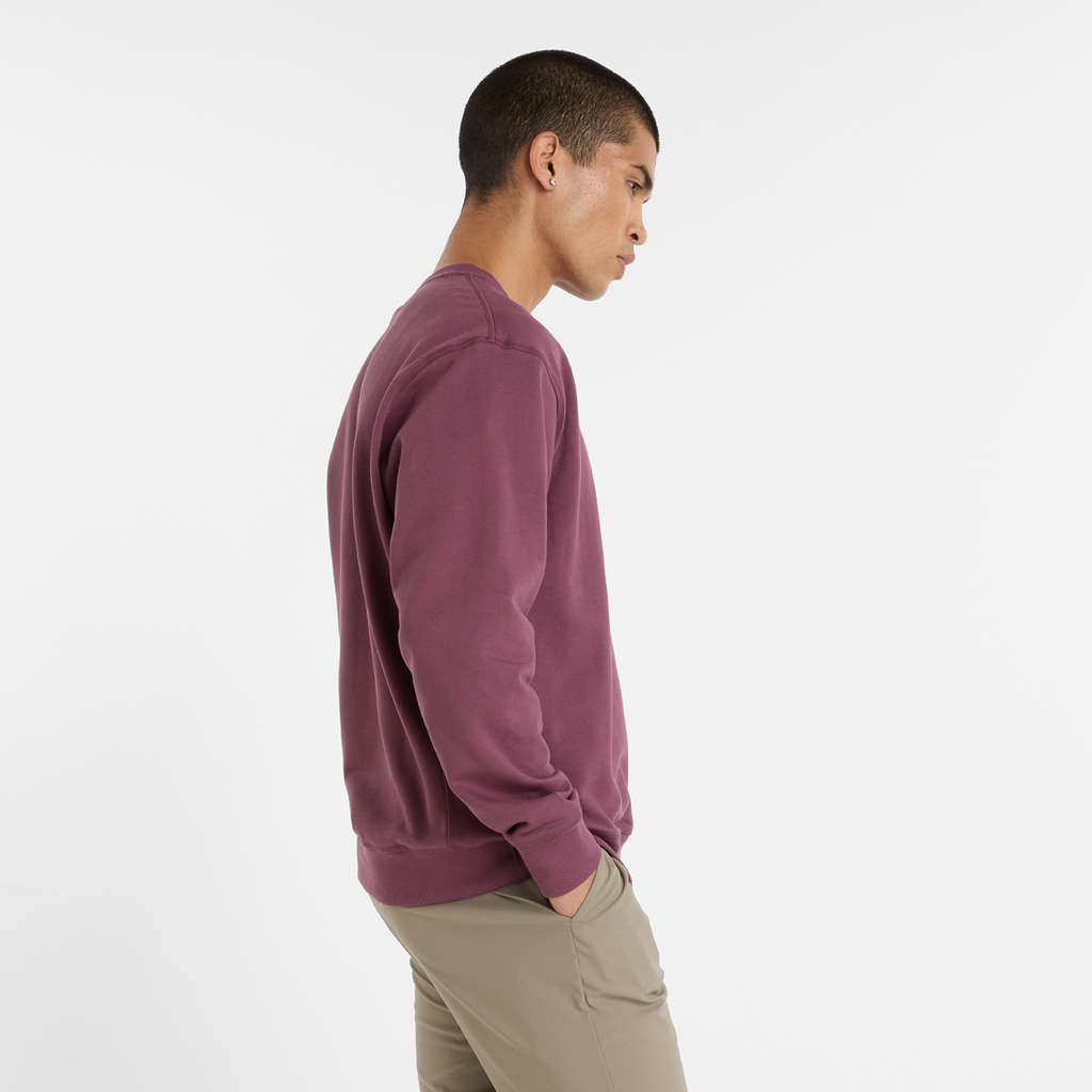New Balance NB Athletics French Terry Crew - faded plum