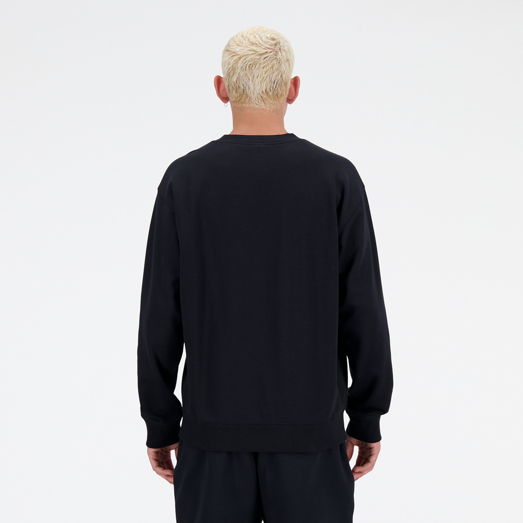 New Balance Sport Essentials Small Logo French Terry Crew - black