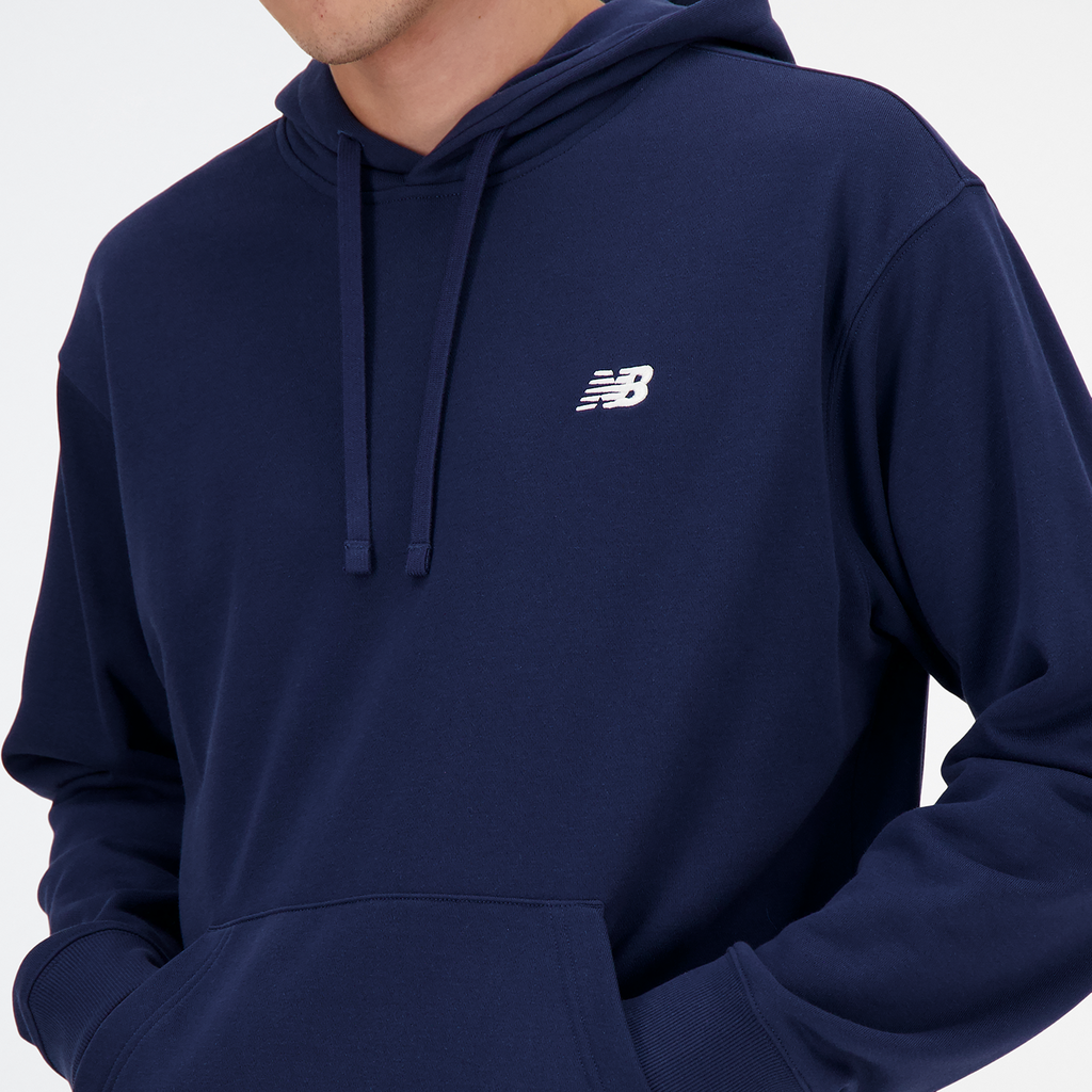 New Balance Sport Essentials Small Logo French Terry Hoodie - nb navy