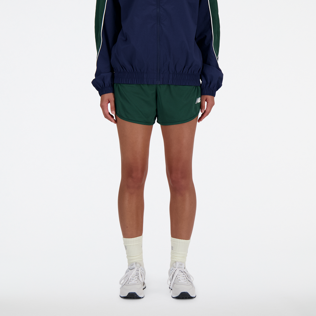 New Balance W NB Athletics Mesh Short - nightwatch green