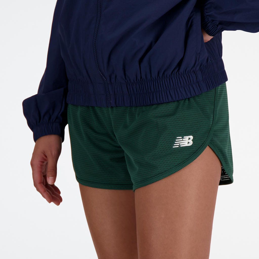 New Balance W NB Athletics Mesh Short - nightwatch green