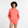 New Balance W NB Athletics French Terry Hoodie - drift red