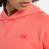 New Balance W NB Athletics French Terry Hoodie - drift red