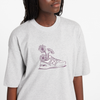 New Balance W New Balance Oversized Flower T-Shirt - athletic grey