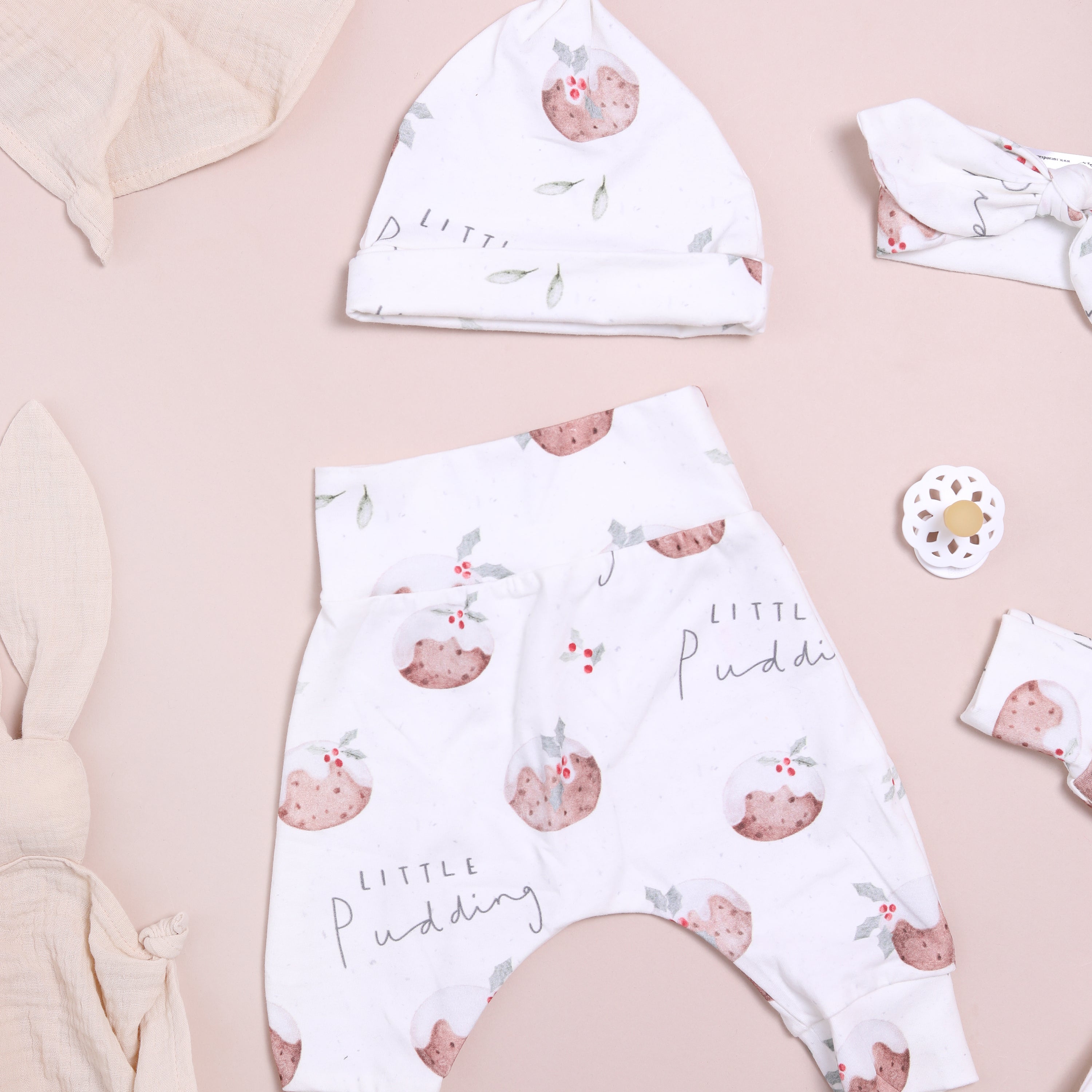 Little pudding baby leggings and accessories (Organic) Sue and Samuel