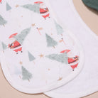 Burp cloth Santa with tree Sue and Samuel