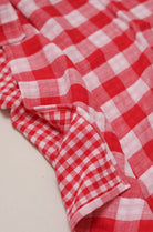 Red check muslin cloth (Reversible) Sue and Samuel