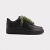 Nike Air Force 1 Black - Rope Lace Olive