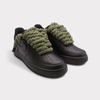 Nike Air Force 1 Black - Rope Lace Olive