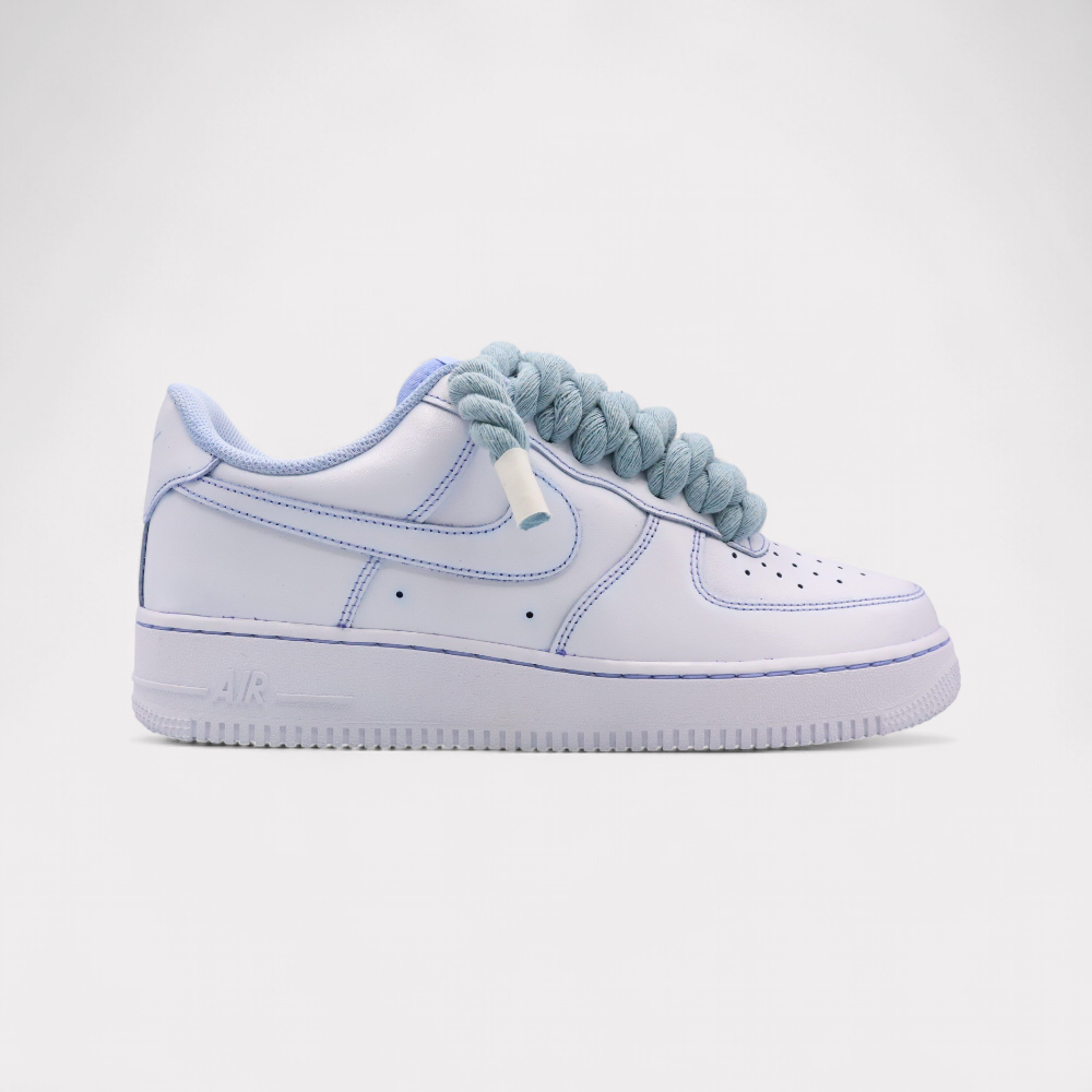 Nike Air Force 1 Light Blue - Rope Lace Light Blue