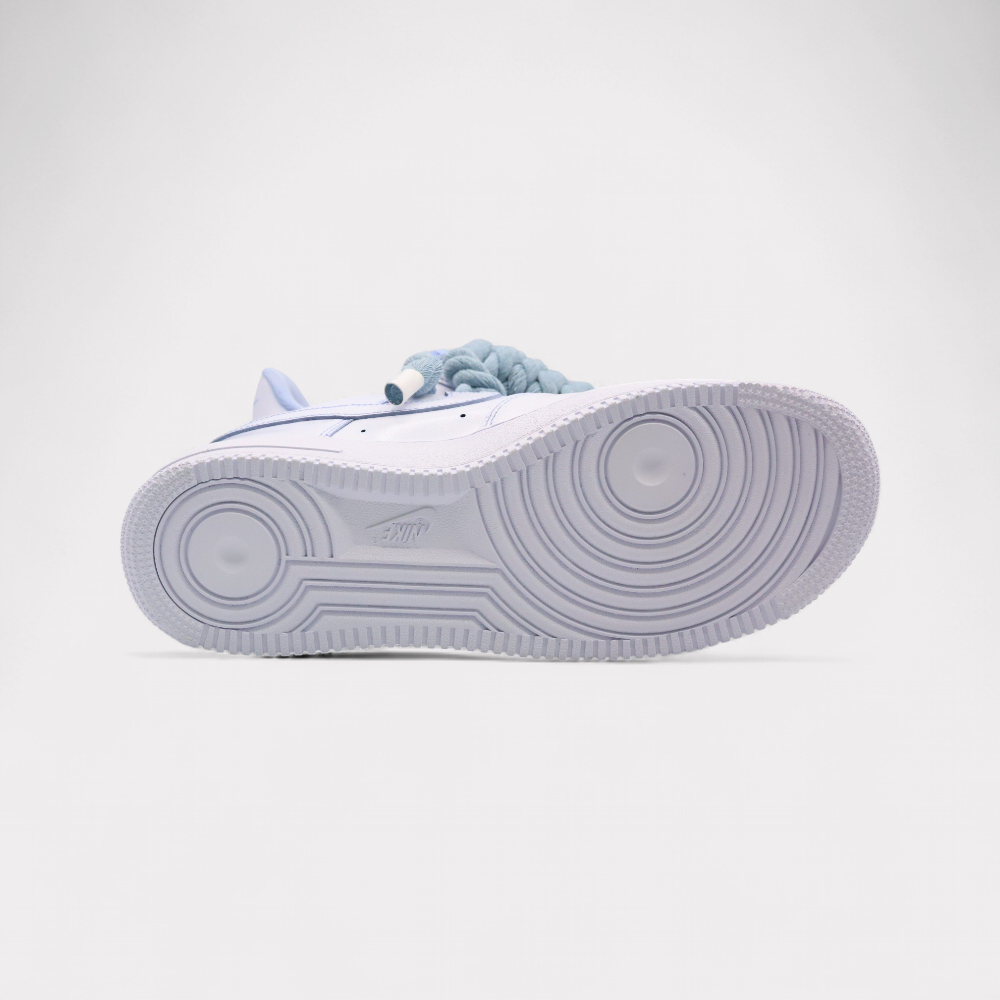 Nike Air Force 1 Light Blue - Rope Lace Light Blue