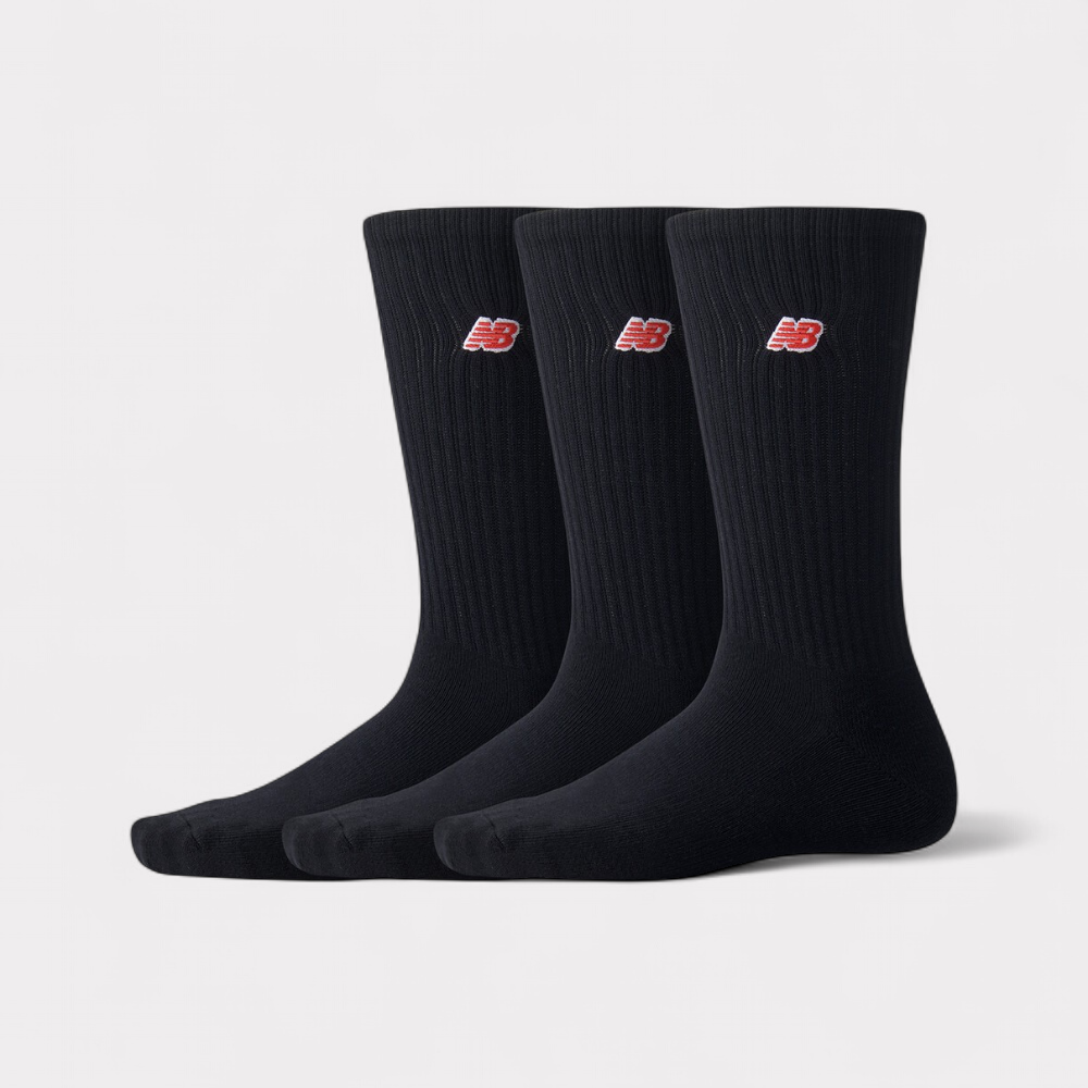 New Balance Patch Logo Crew Socks - Black
