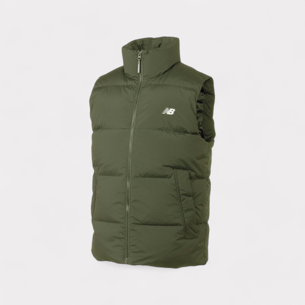 New Balance Down Vest - Olive Green