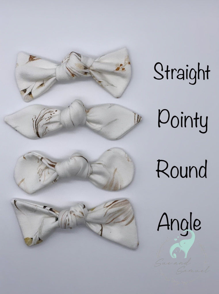 Mini Bow headband Boho flowers Sue and Samuel